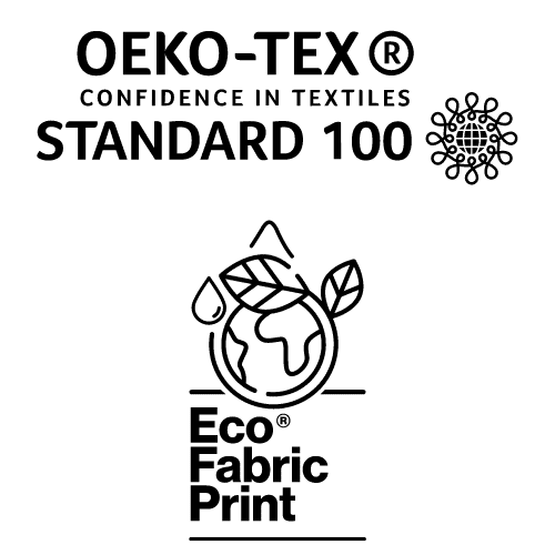 oeko-tex et badge Eco Fabric print